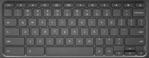 Depicted is the Acer C738T keyboard.